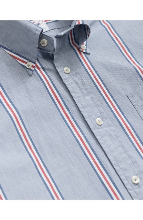Brooks Brothers Friday Regular Fit Stripe Cotton Poplin Button-down Shirt In Multi