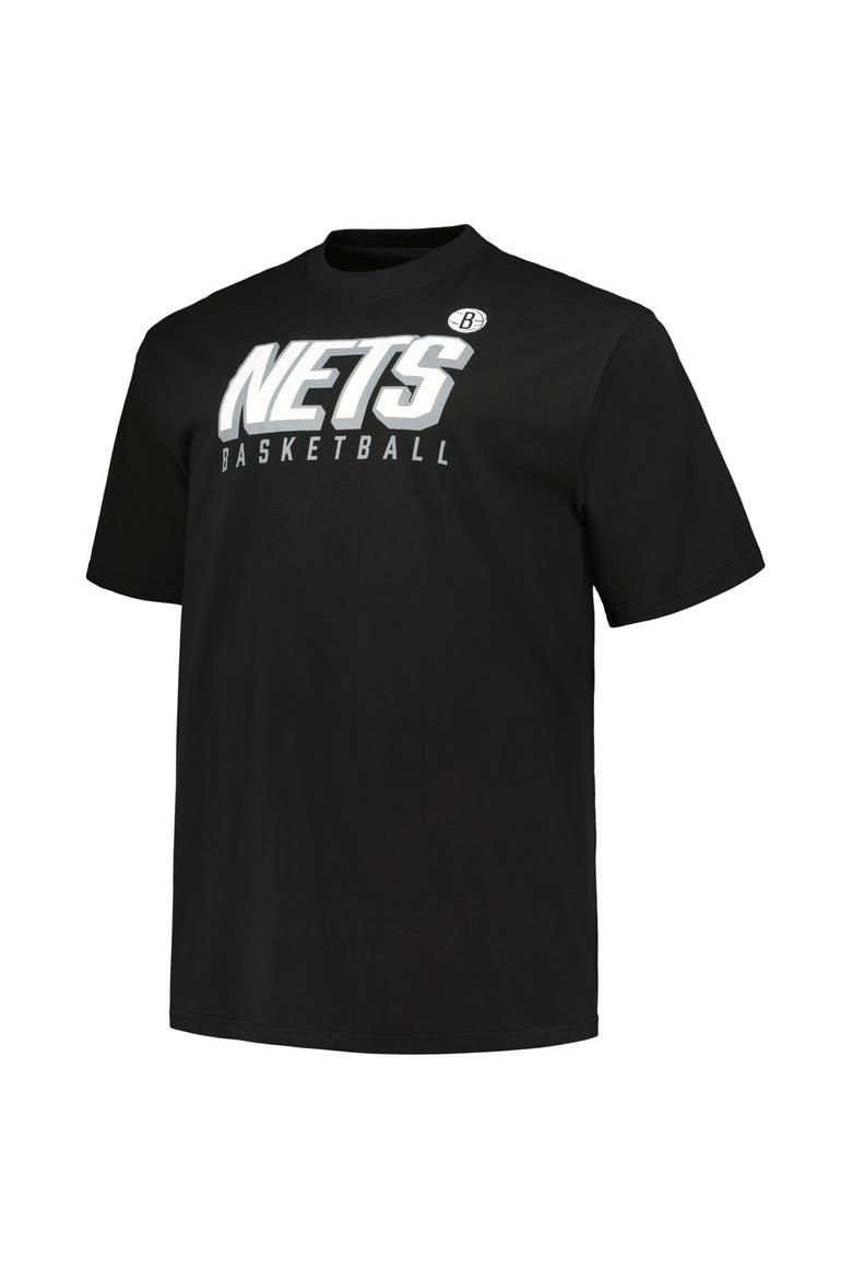 Men's Fanatics Branded Black/White Brooklyn Nets Big & Tall Short Sleeve & Long Sleeve T-Shirt Set, Alternate, color, Black