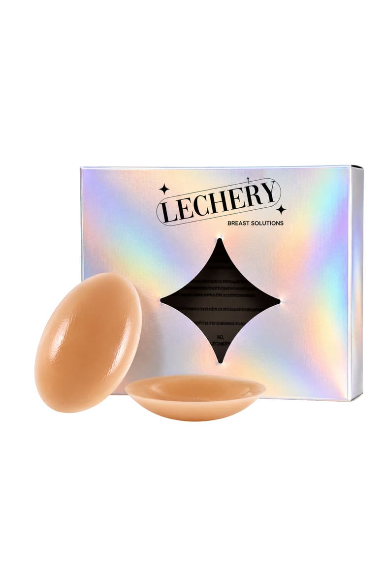 Allstick Circle Adhesive Reusable Silicone Breast Petals Nipple Covers, Main, color, Chai