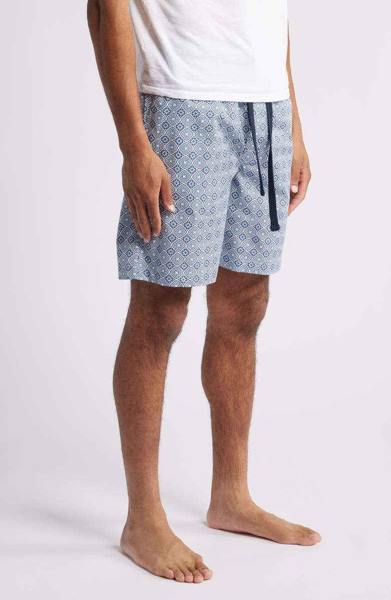 Majestic International Grecian Lounge Shorts, Alternate, color, Jewel Blue