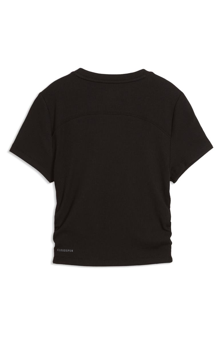 PUMA CLOUDSPUN Rib T-Shirt, Alternate, color, Puma Black