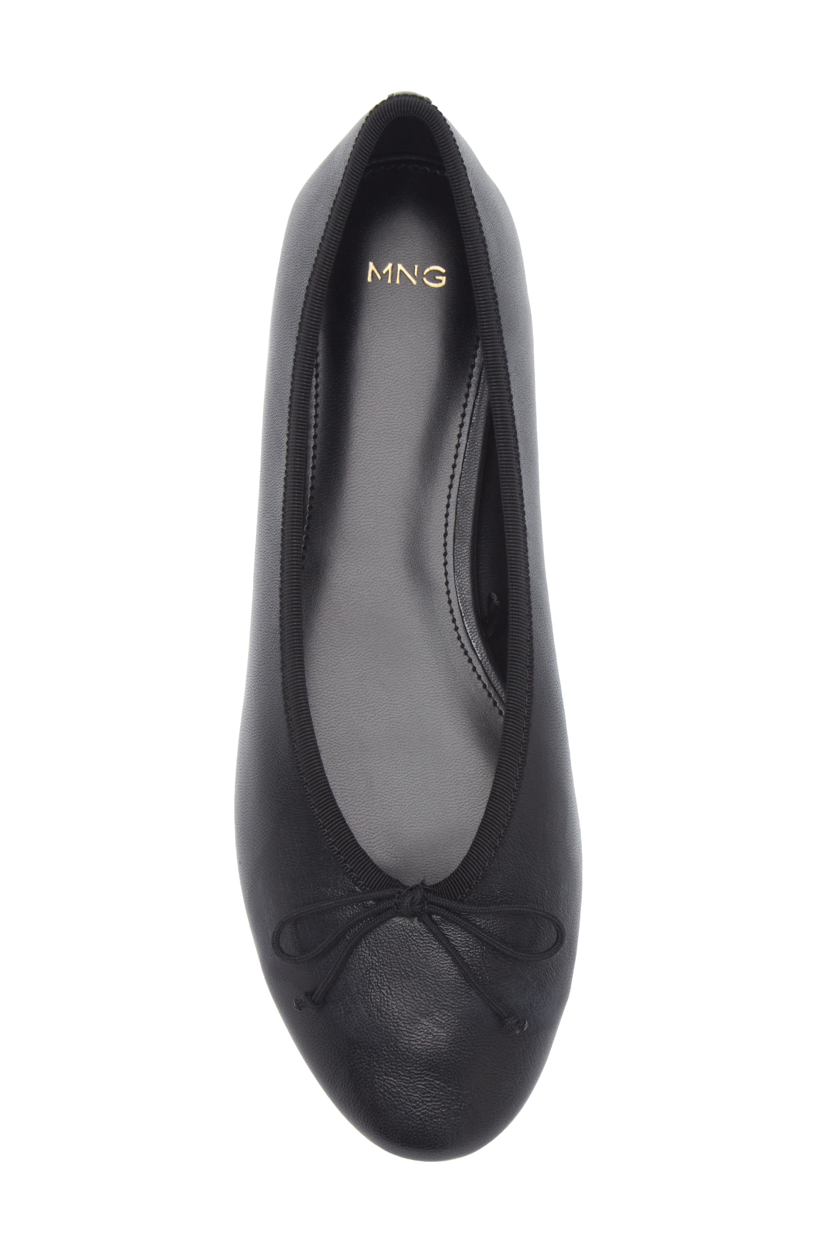 MANGO Ballet Flat, Alternate, color, Black