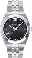 FERRAGAMO Vega New Diamond Bracelet Watch, 40mm
