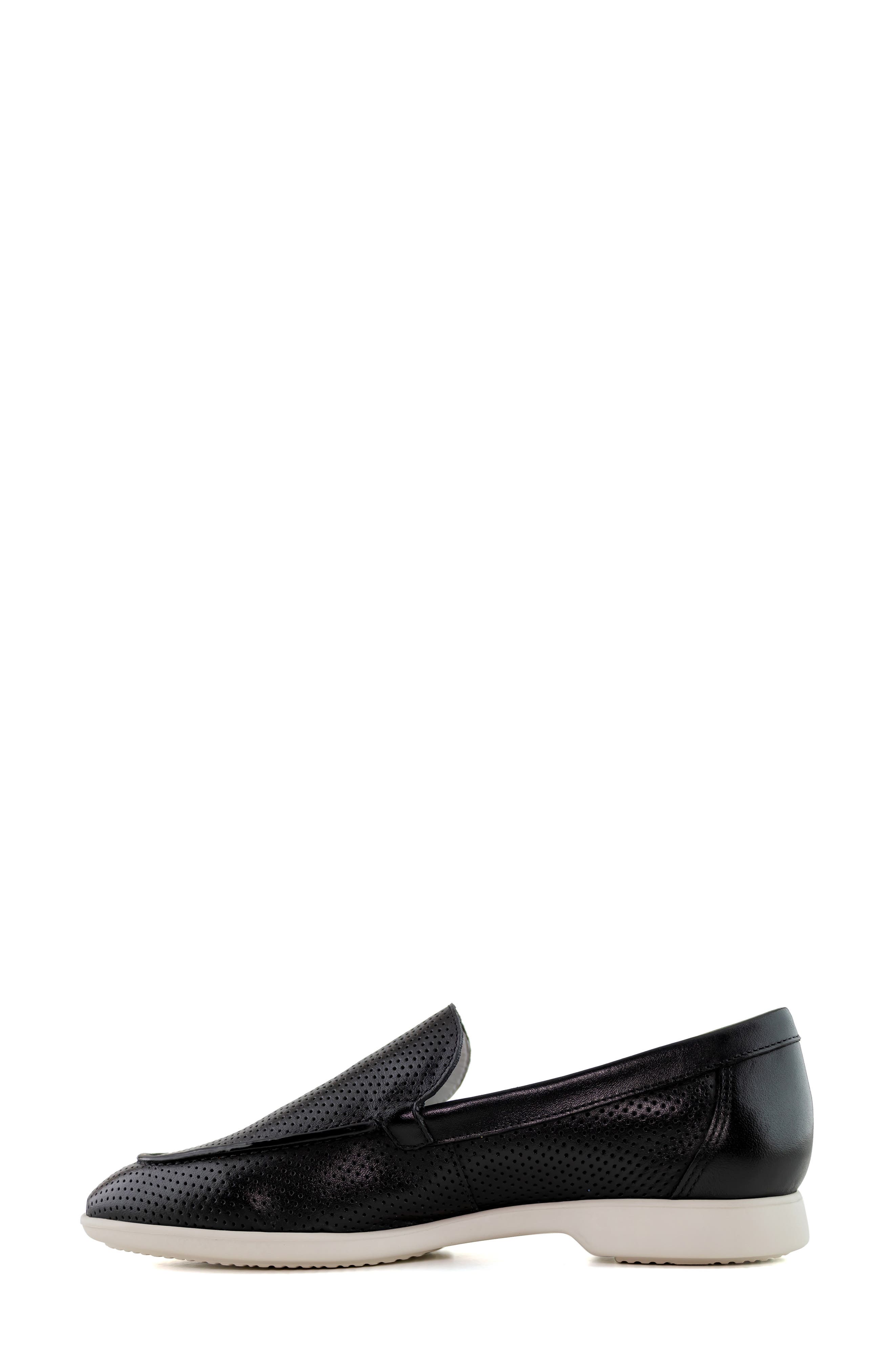 Marc Joseph New York Bayview Lane Perforated Loafer, Alternate, color, Black Napa