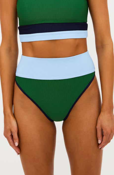 Beach Riot Emmy High Waist Rib Bikini Bottoms