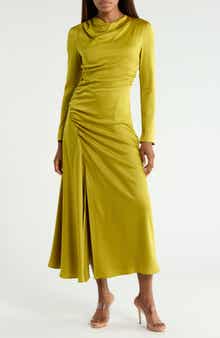Odessa Long Sleeve Ruched Maxi Dress