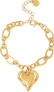 BCBG Generation Bold Heart Pendant Bracelet
