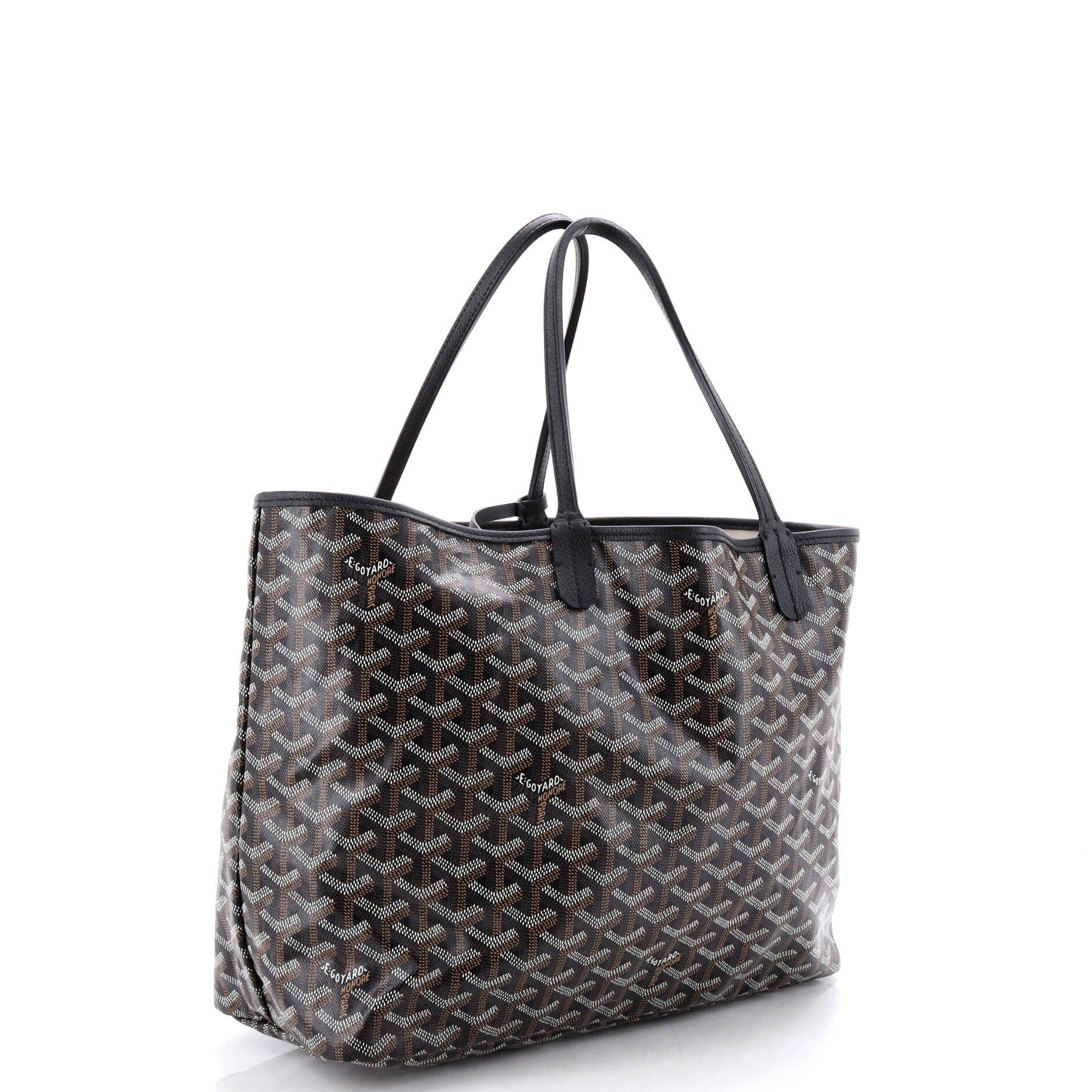 Pre-Owned Goyard Saint Louis Tote Coated Canvas PM, Alternate, color, Black