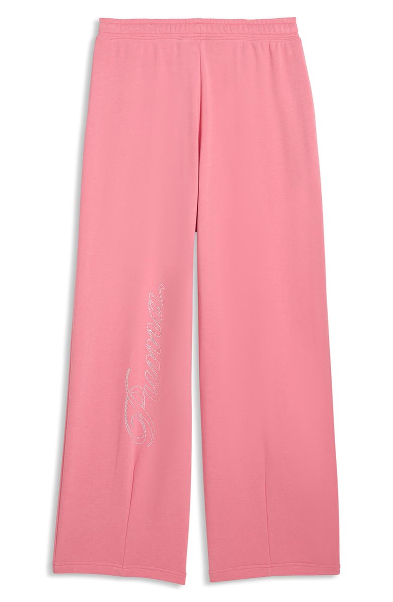 PUMA Leo Luxe Embellished Graphic Oversize Pants, Alternate, color, 