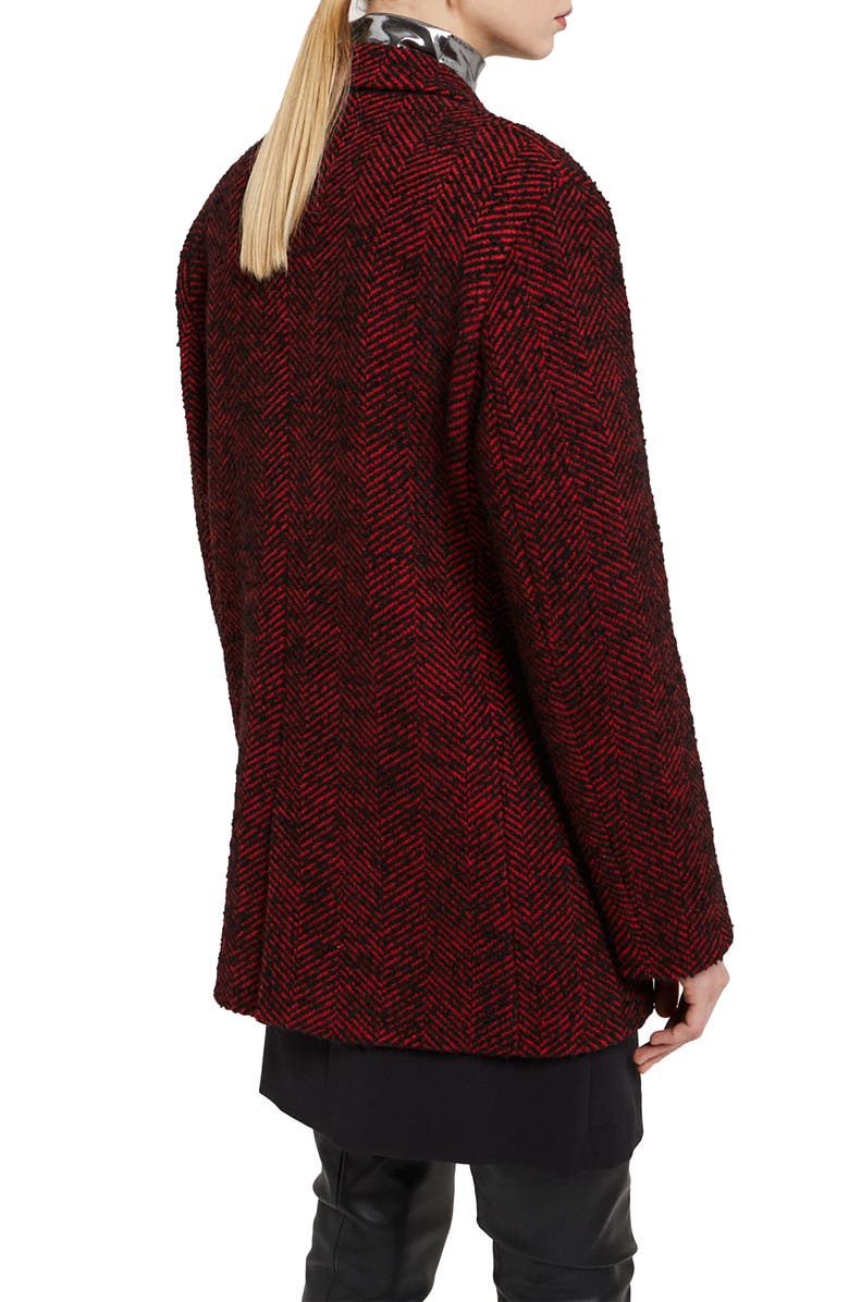 ottod'Ame Tweed Blazer, Alternate, color, Red/Black