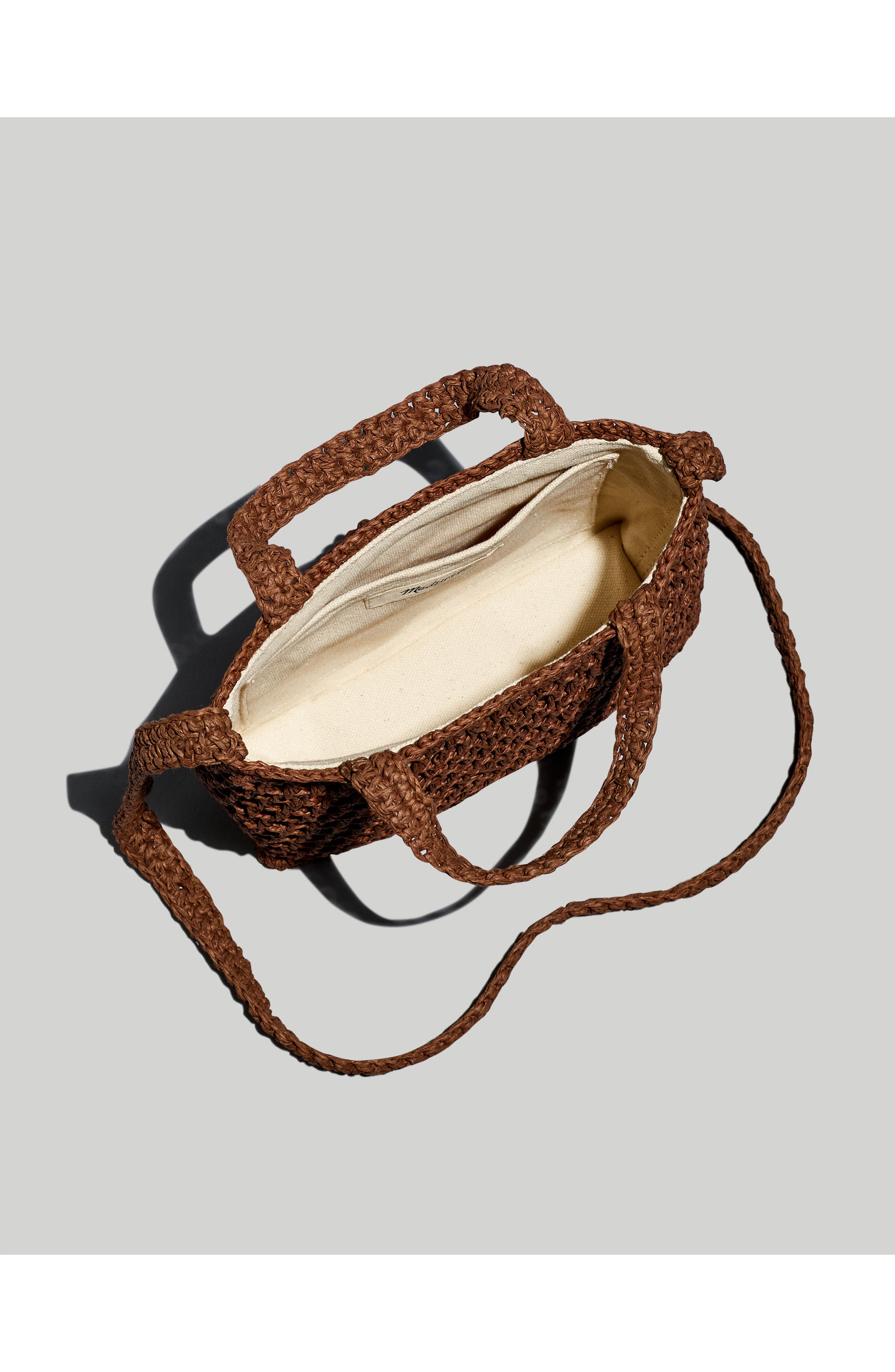 Madewell The Small Transport Straw Crossbody, Alternate, color, 