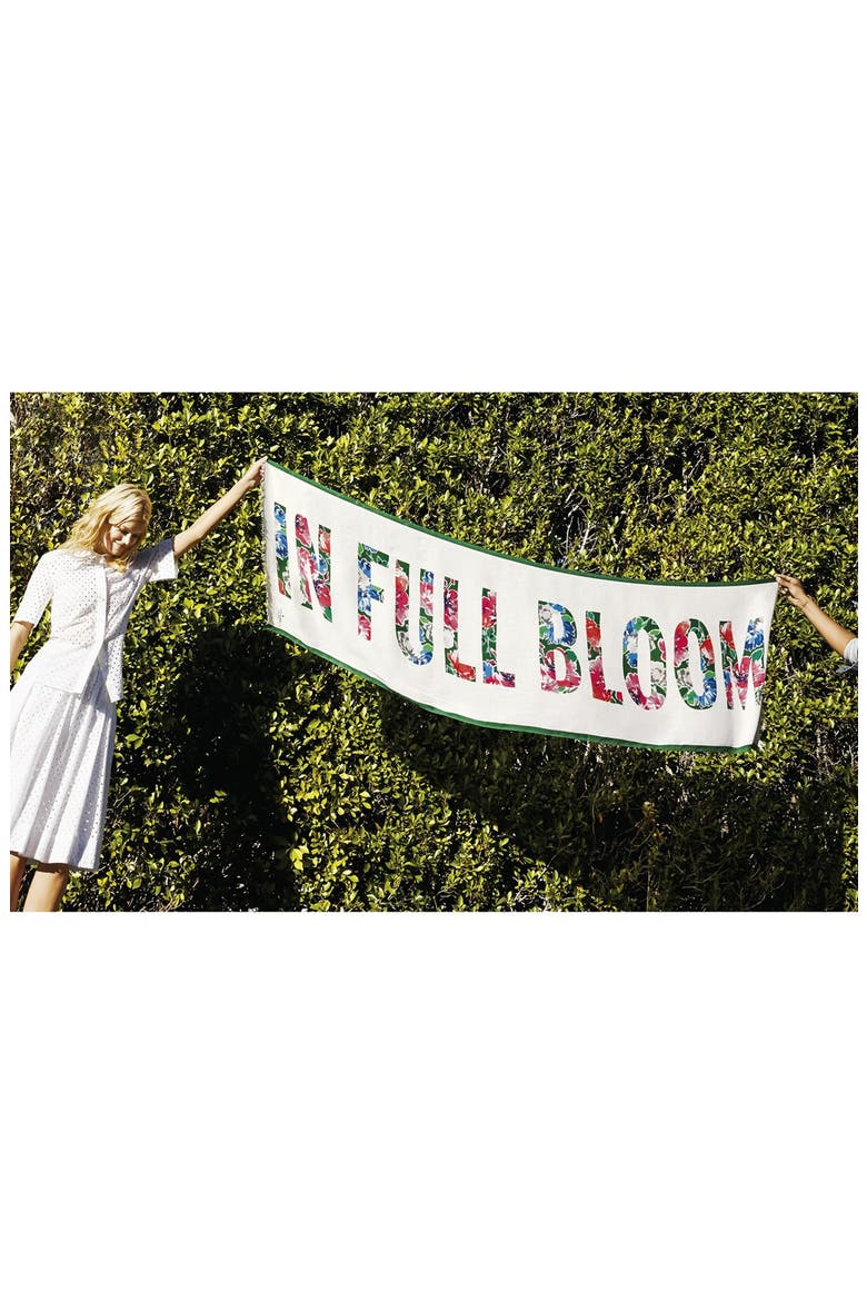 'in full 'bloom' scarf, Alternate, color, CREAM MULTI