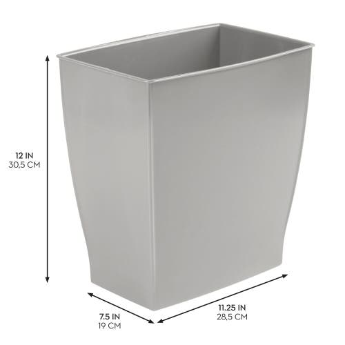 Mono Small Rectangular Bathroom Trash Cans