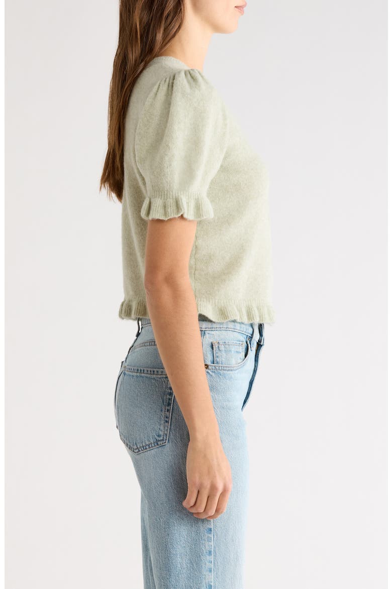 Lora Short Sleeve Cardigan, Alternate, color, JULEP
