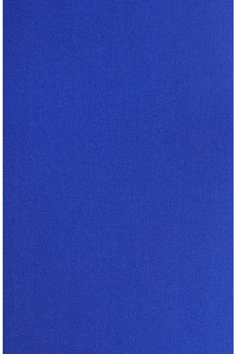 Crepe Ruffle Trim Wide Leg Jumpsuit, Alternate, color, COBALT