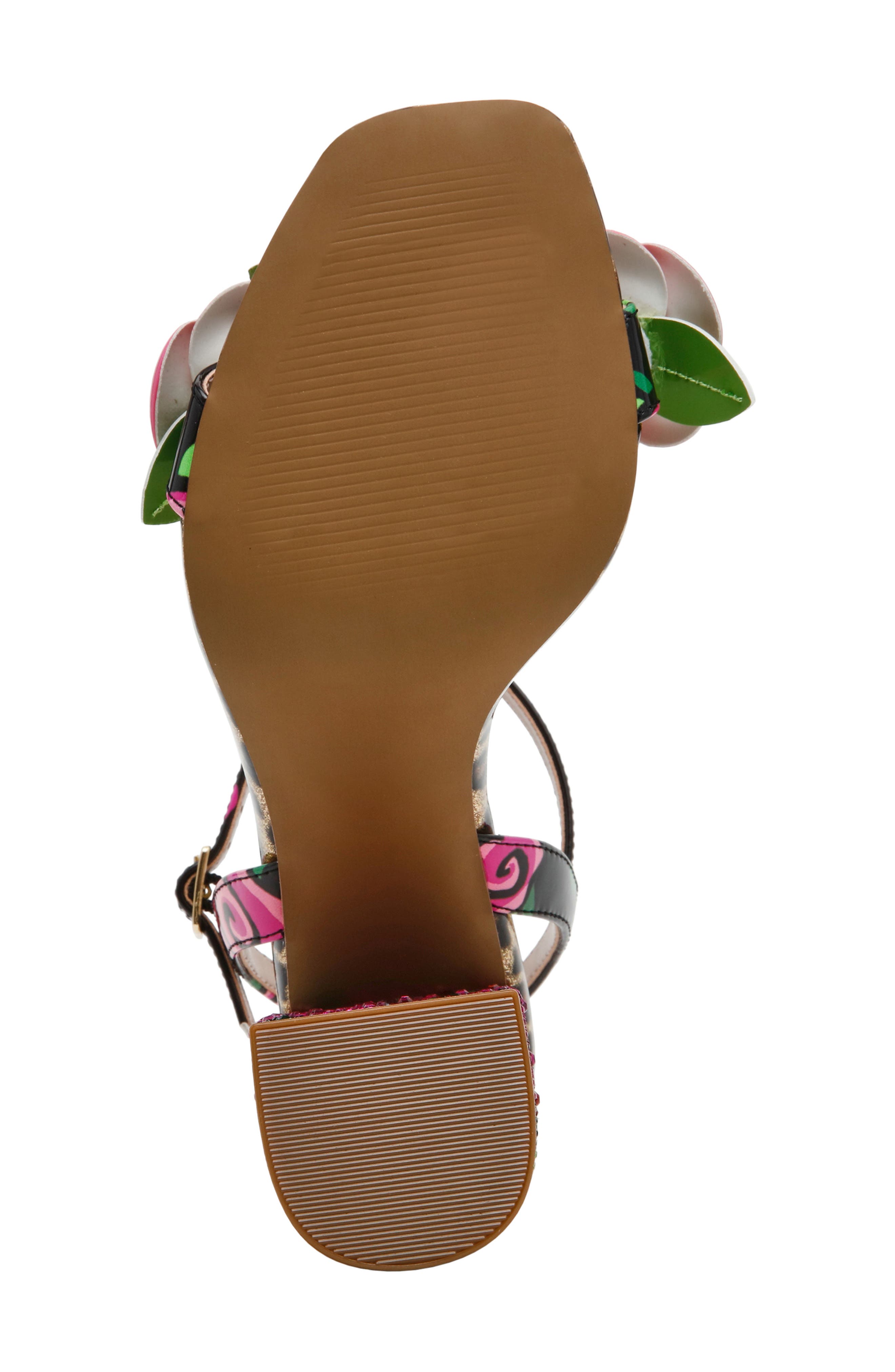 Barett Rose Block Heel Sandal, Alternate, color, FUSHIA ROSE