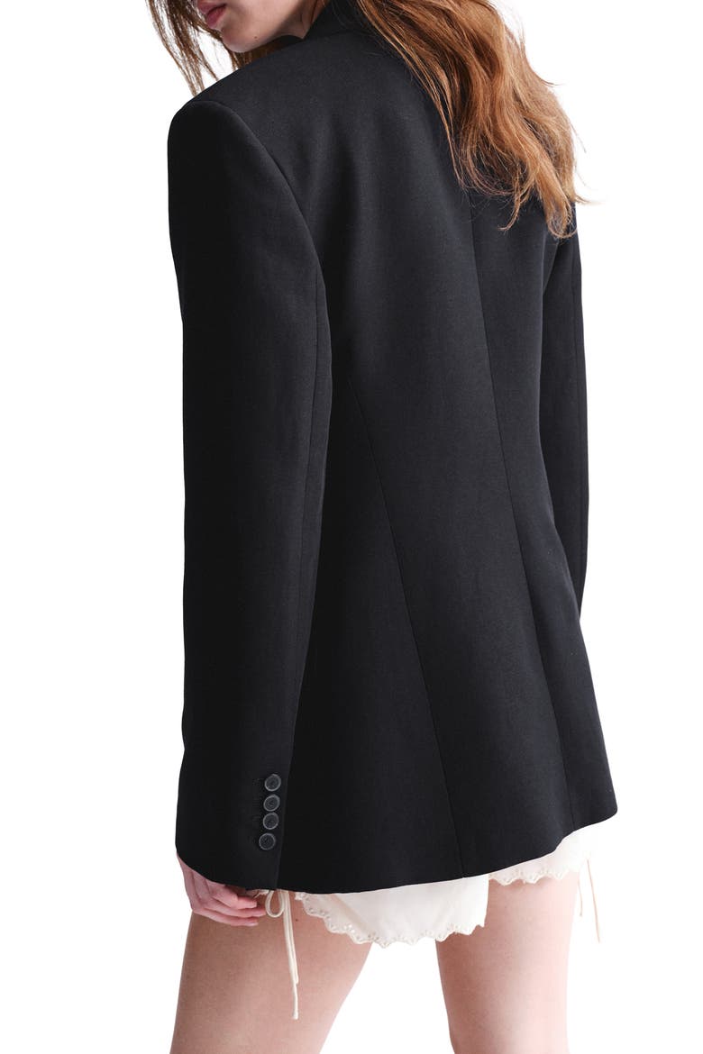 Two-Button Blazer, Alternate, color, BLACK