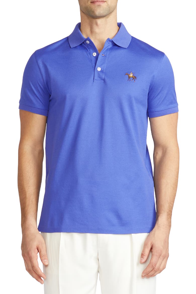 Embroidered Standing Horse Cotton Piqué Polo (Men) | Nordstrom