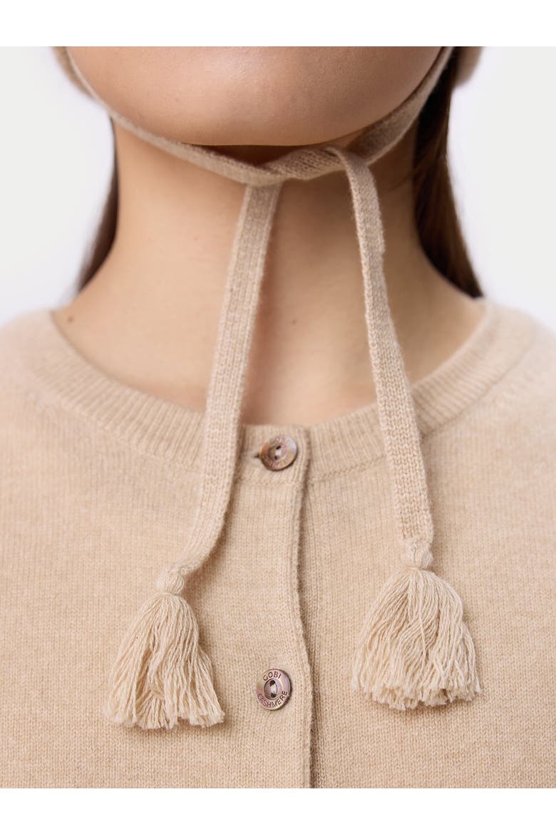 Ultimate Warmth Knit Tie Hat, Alternate, color, beige