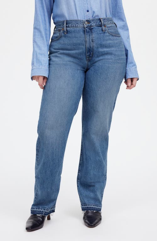 Madewell The Rail Straight Leg Jeans In Reston Wash