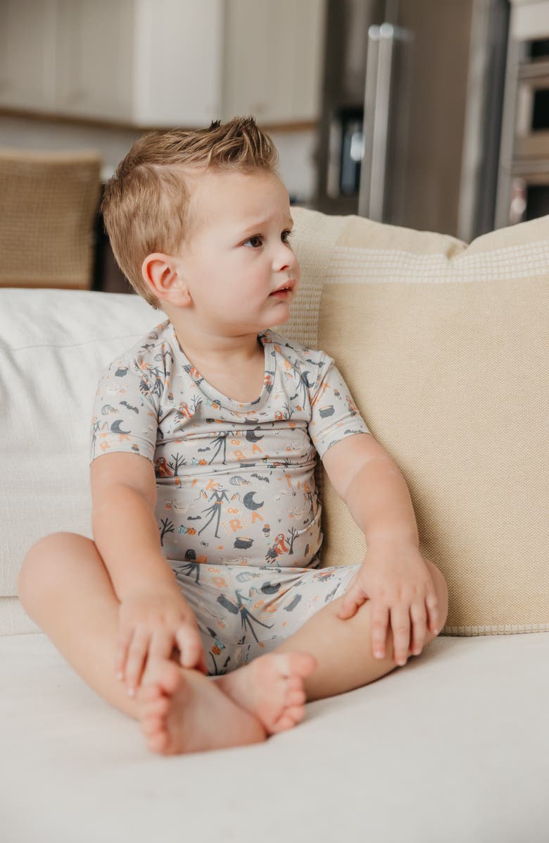 Copper Pearl The Nightmare Before Christmas Fitted Two-Piece Short Pajamas, Alternate, color, Ntmare Before Xmas