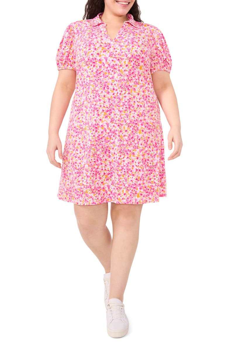 Floral Knit Dress, Main, color, NEW IVORY