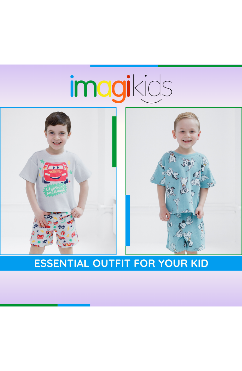 Disney Pixar 2-Piece T-Shirt and Shorts Set, Alternate, color, Mcqueen Light Grey