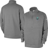 Nike Men's Nike  Heather Gray New York Liberty React Club Half-Zip Pullover