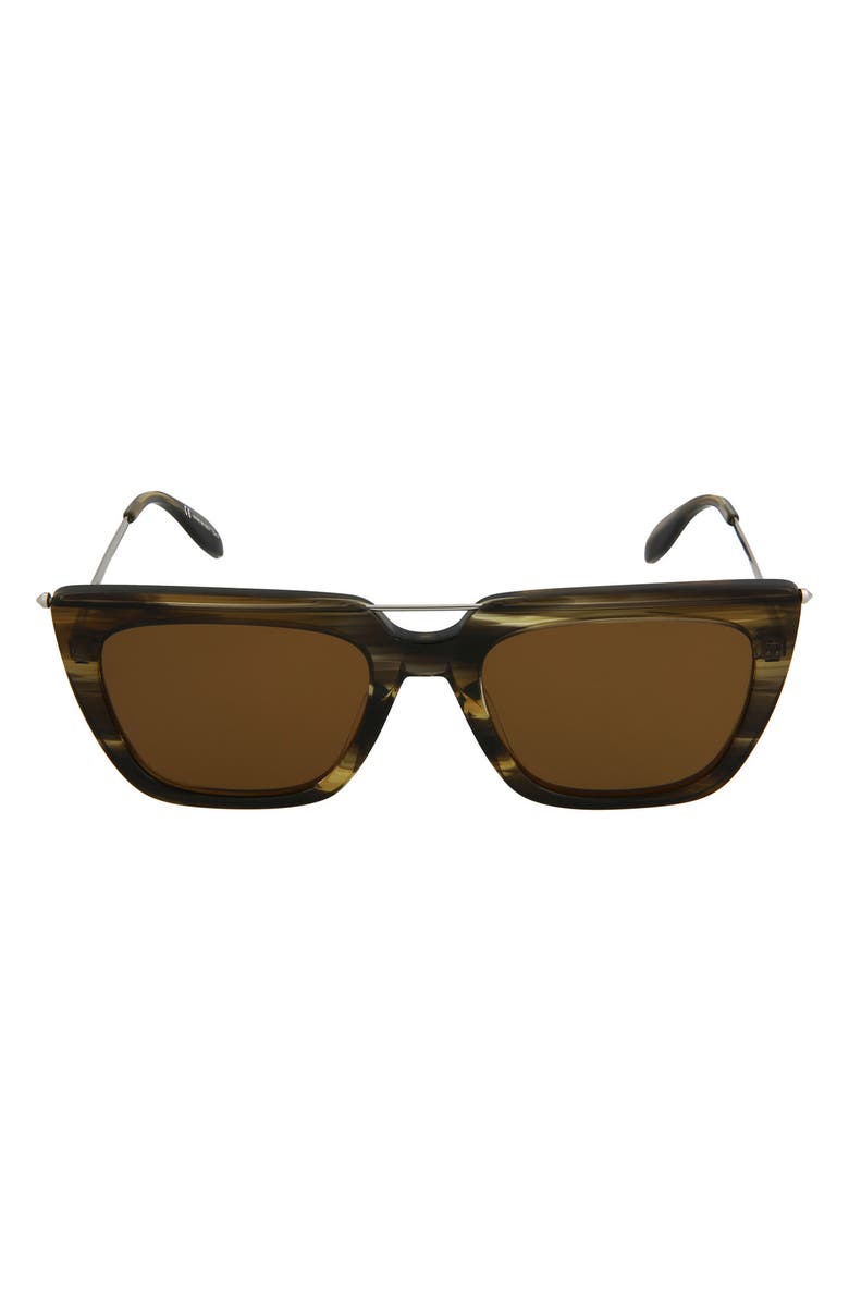 McQueen 54mm Cat Eye Sunglasses, Main, color,