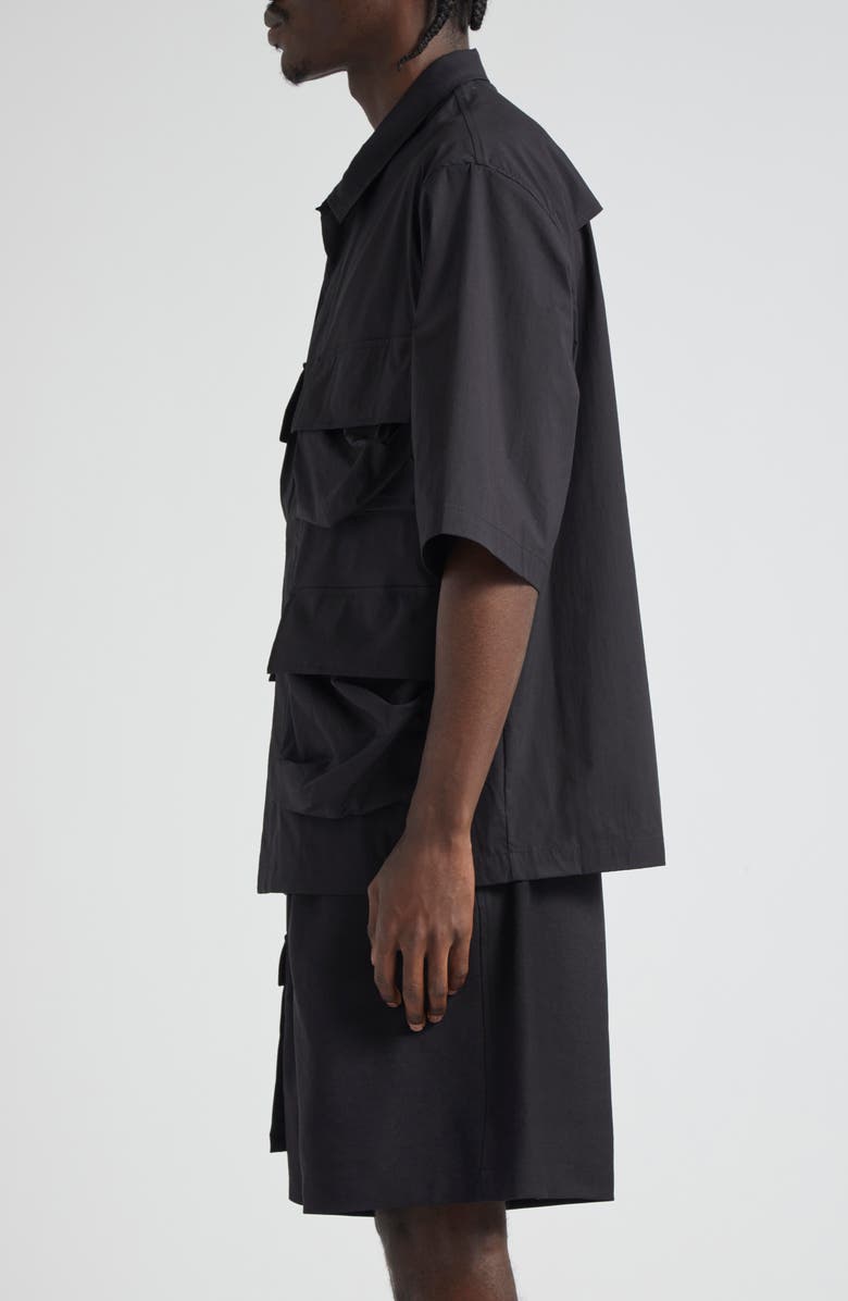 Y-3 Pocket Snap Front Shirt, Alternate, color,
