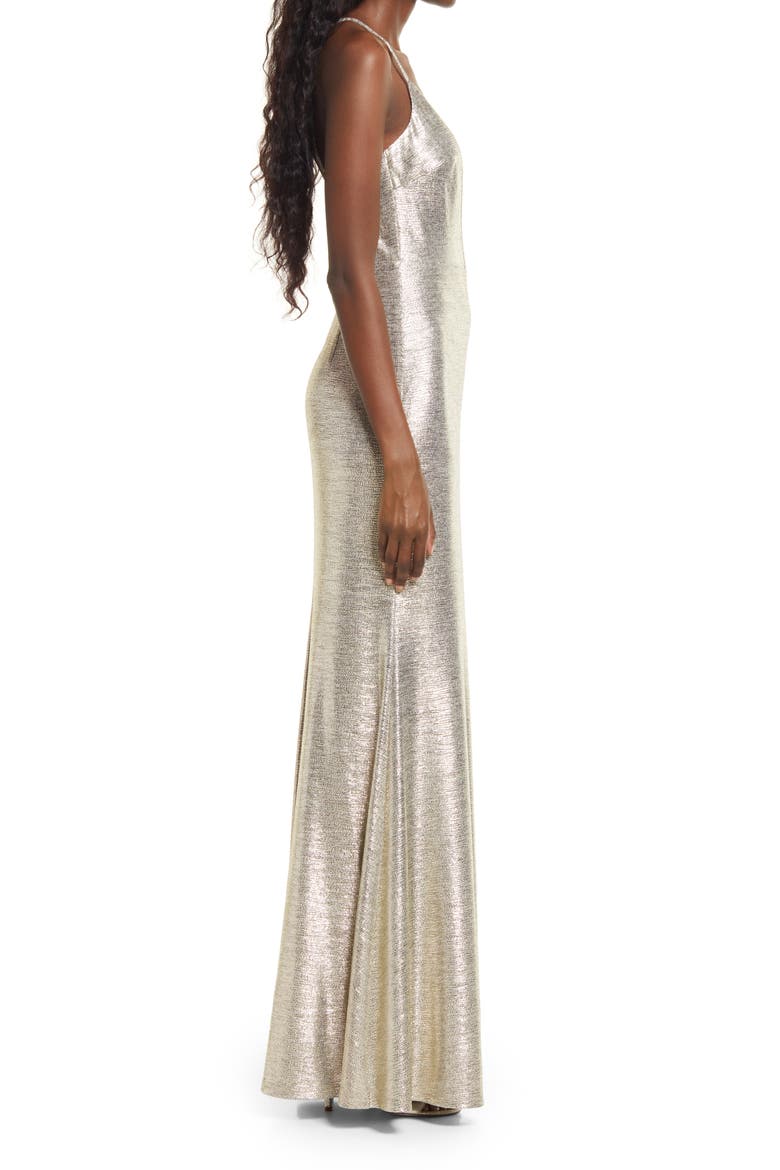 Came to Stun Mermaid Maxi Dress, Alternate, color, LIGHT GOLD