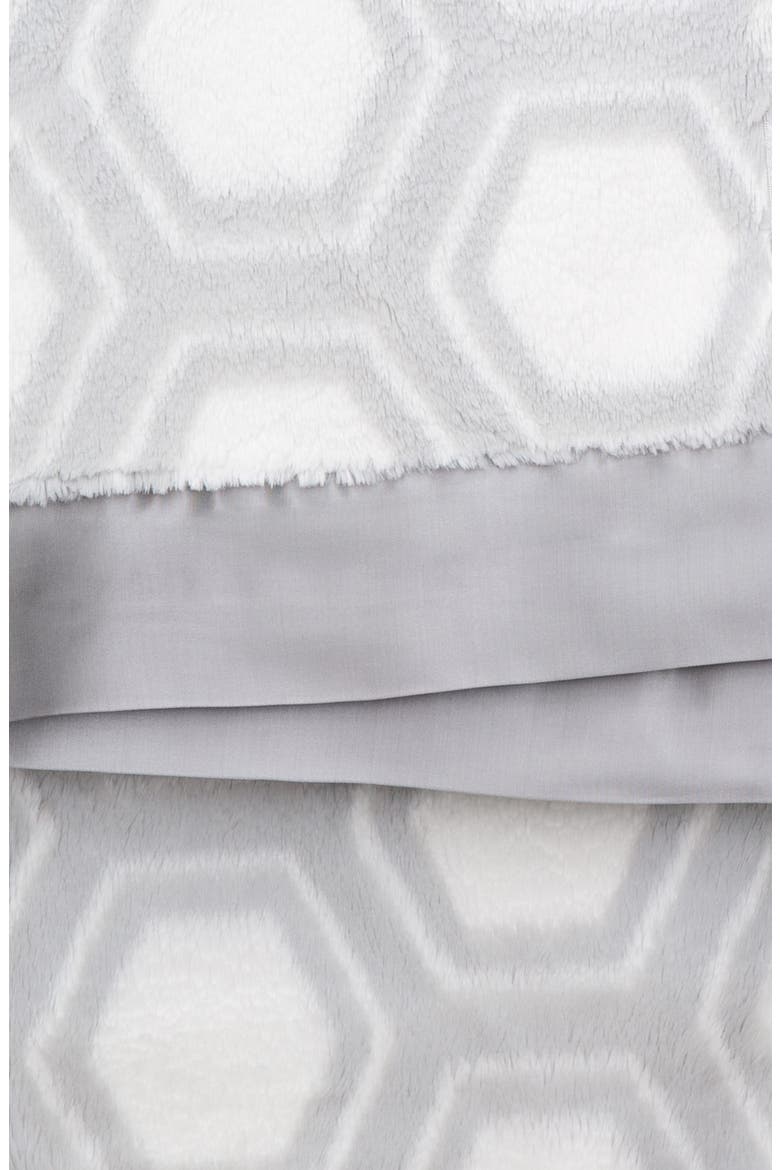 Luxe Honey Baby Blanket, Alternate, color, SILVER