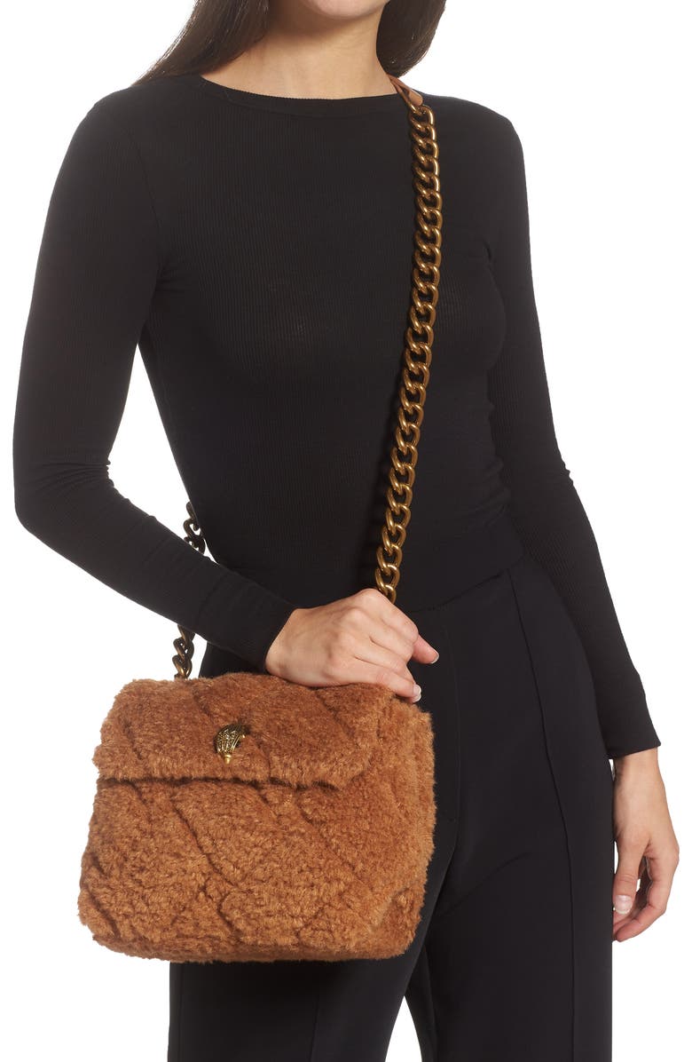 Kurt Geiger London Kensington Faux Fur Crossbody Bag, Alternate, color,