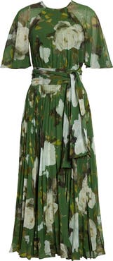 Erdem Floral Crêpe de Chine Midi Dress