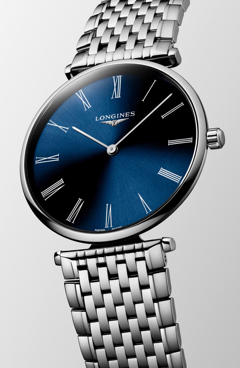 Longines La Grande Classique de Longines Bracelet Watch, 38mm, Alternate, color, Blue