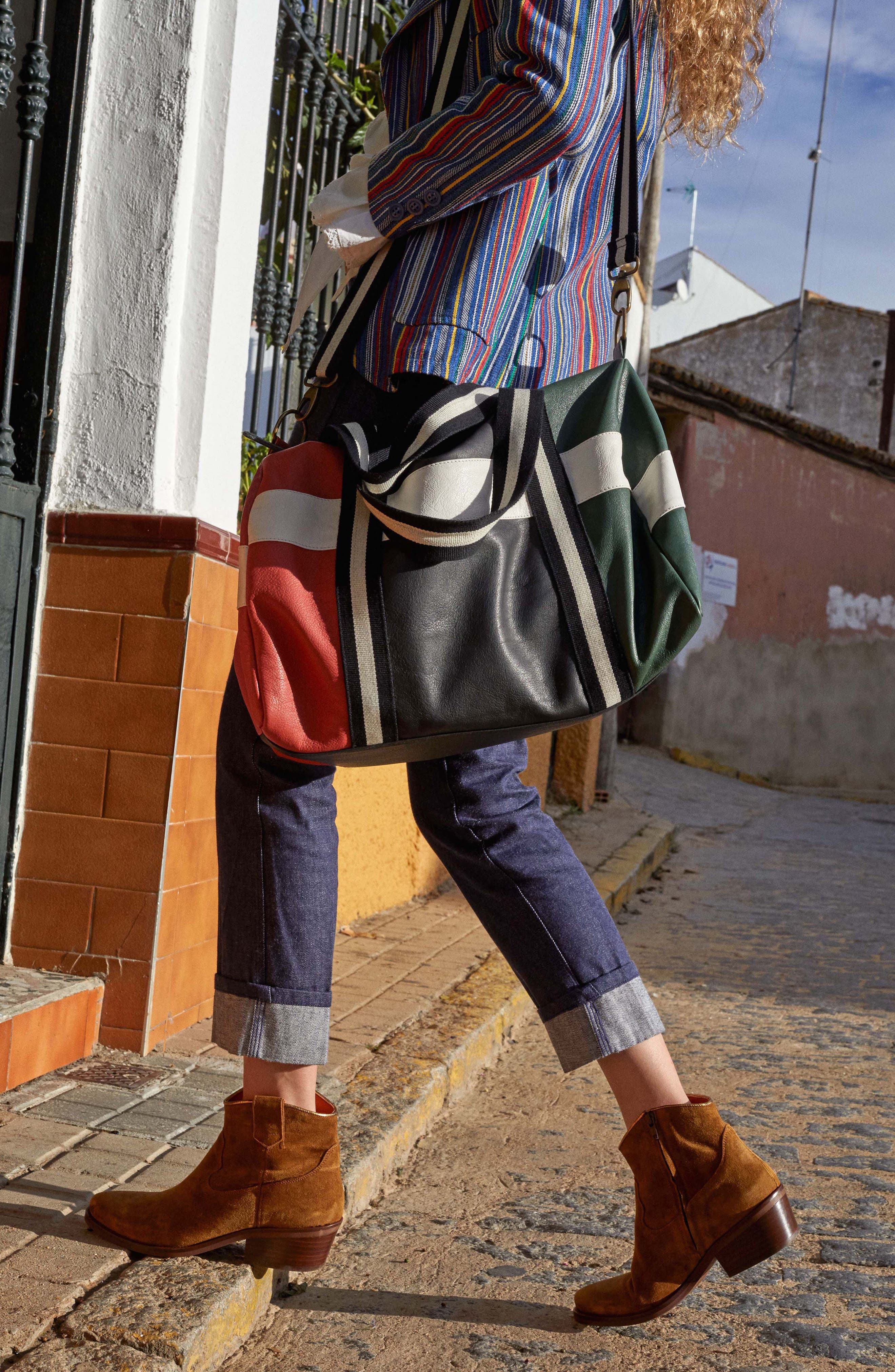 Penelope Chilvers Cassidy Suede Cowboy Boot, Alternate, color, Tan