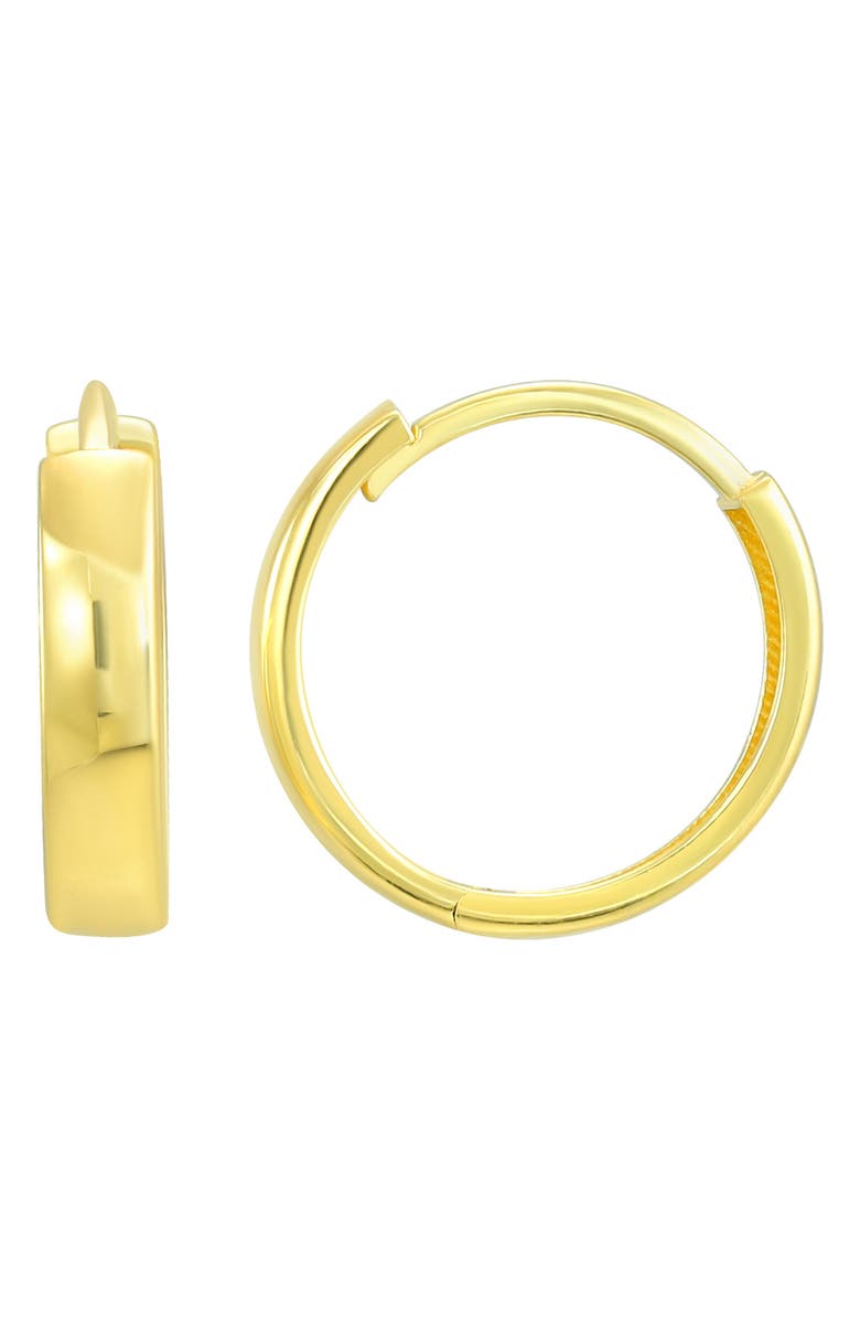 CANDELA JEWELRY 14K Gold Huggie Hoop Earrings, Main, color, 