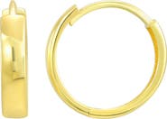 CANDELA JEWELRY 14K Gold Huggie Hoop Earrings