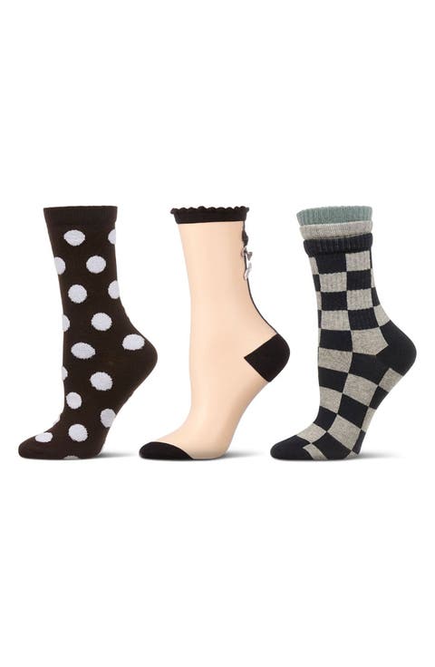 Assorted 3-Pack Crew Socks