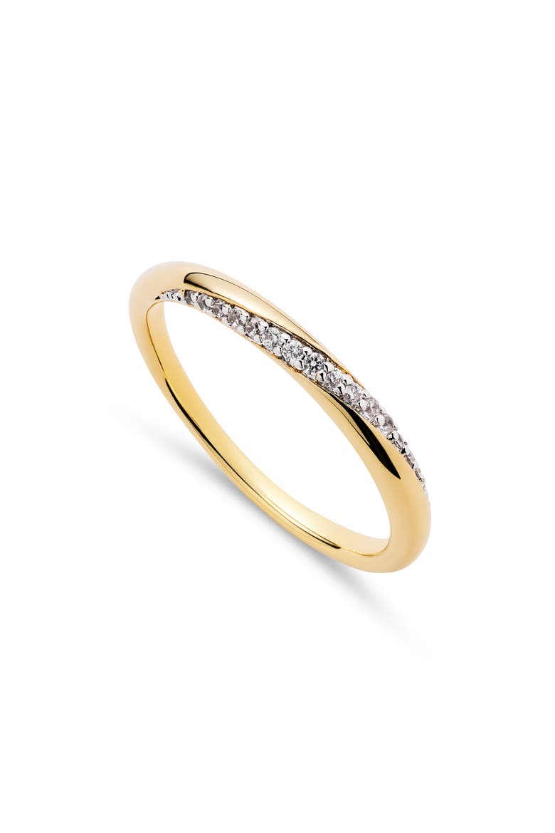 Kira Pavé Ring, Main, color, GOLD / CLEAR
