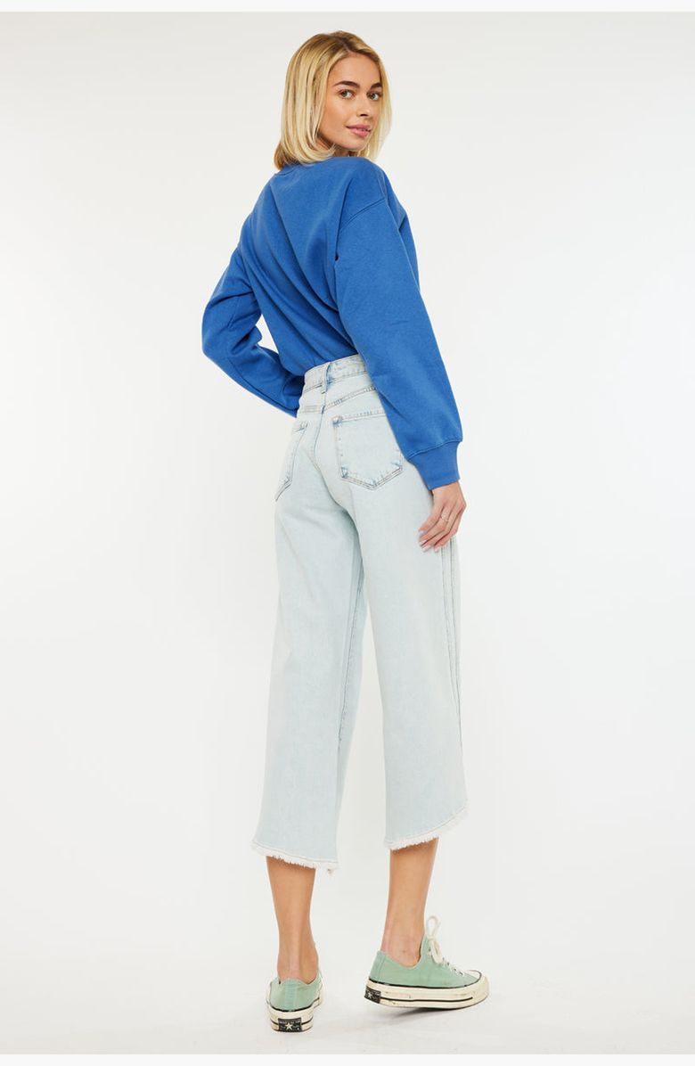 KanCan Arnie High Rise Cropped Gaucho Pants, Alternate, color, Light Wash