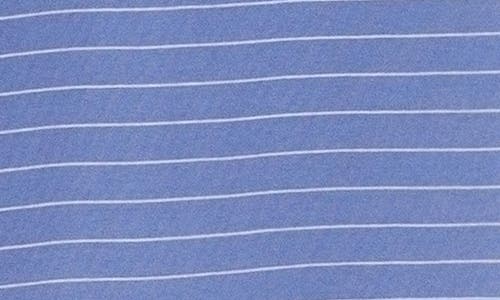 Mango Stripe Cotton Nightgown In Blue