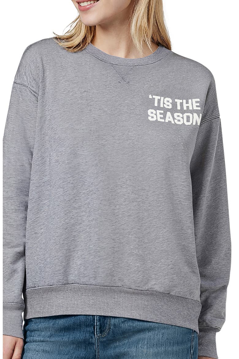 Alex 'Tis The Season Sweatshirt, Alternate, color, HEATHER GREY