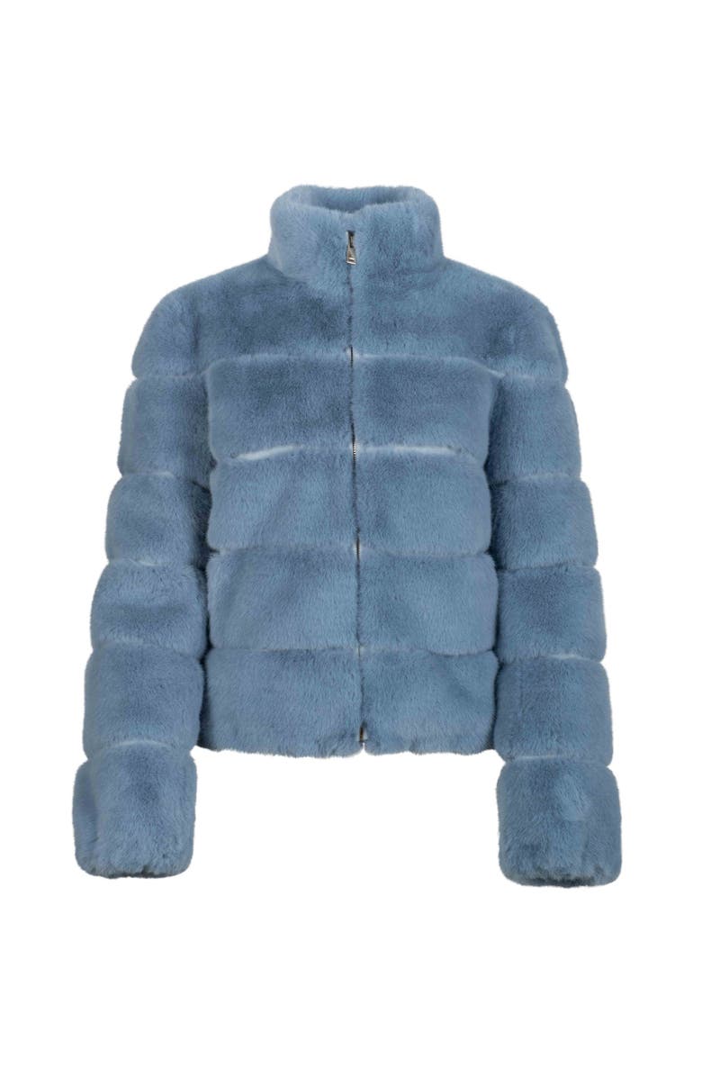 Generation Love Jodi Faux Fur Jacket, Main, color, Blue