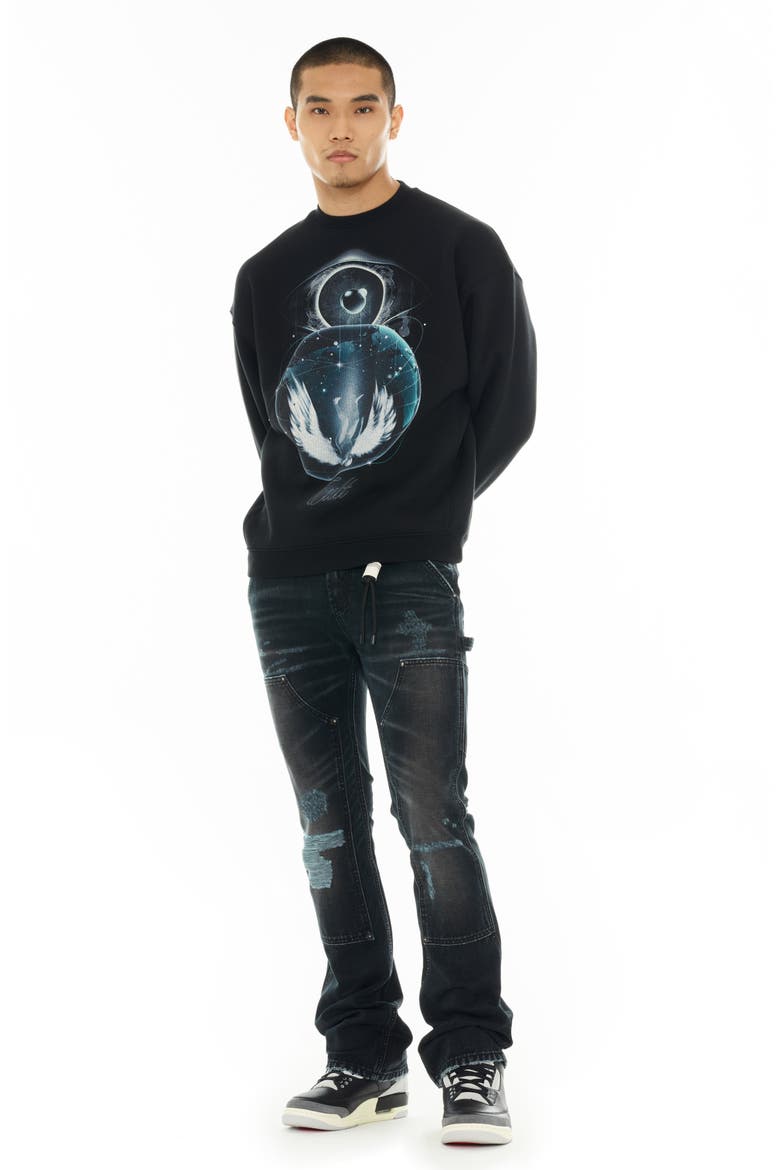 Lenny Carpenter Bootcut Jeans, Alternate, color, VINTAGE BLACK