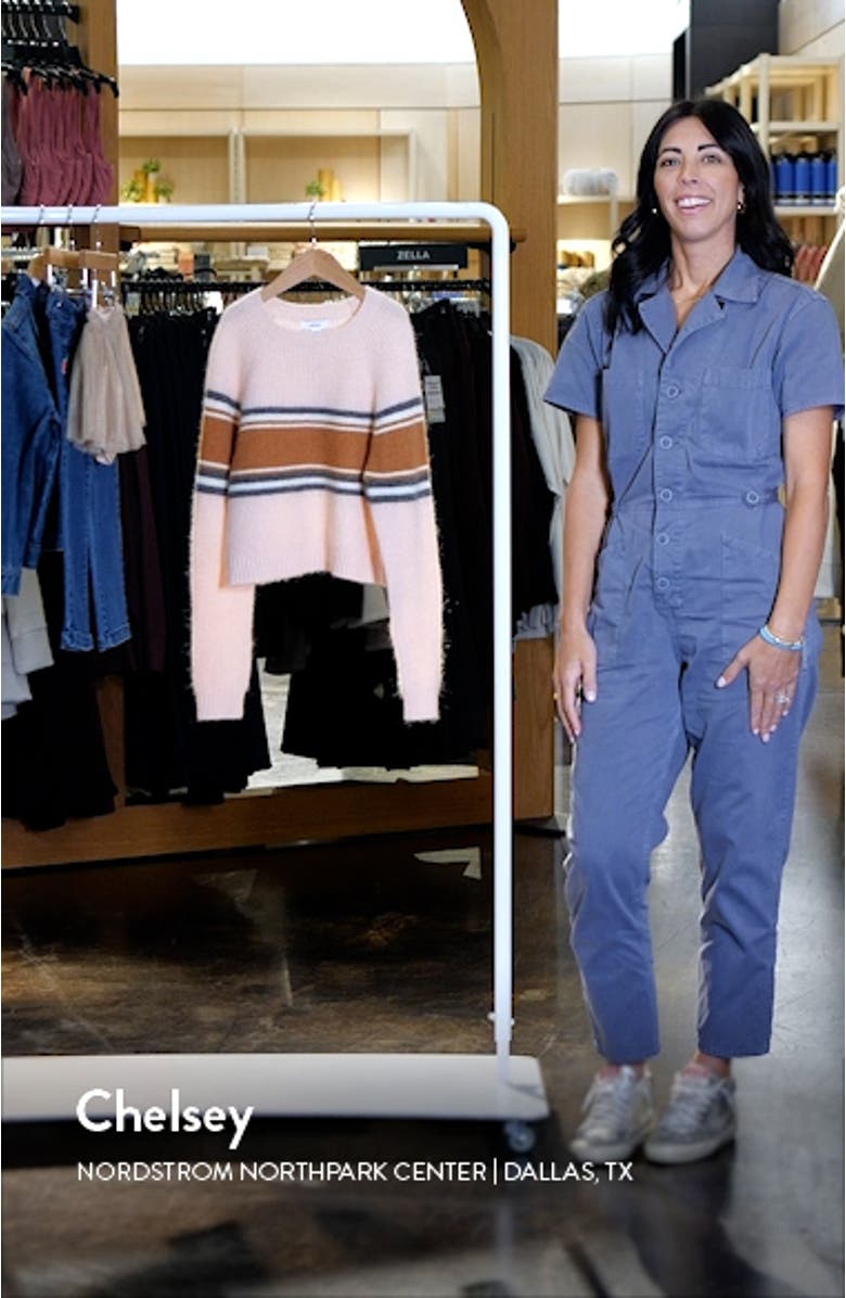 Kids' Miri Sr. Stripe Crewneck Sweater, sales video thumbnail