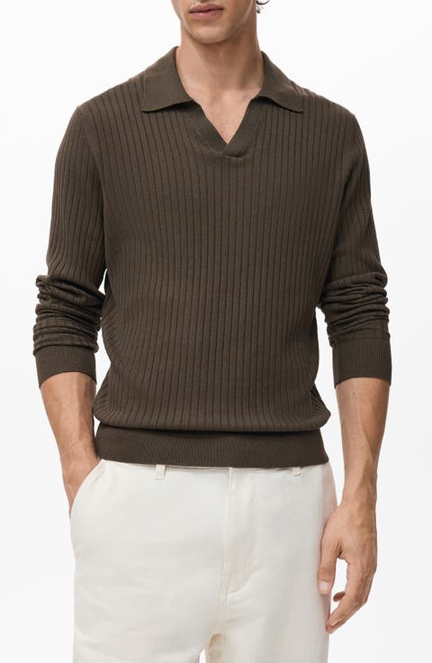 Rib Polo Sweater