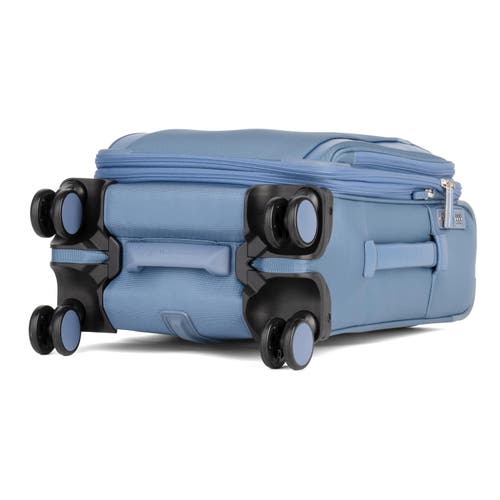 Travelpro Versapack + Lightweight Softside Expandable 20" Compact Carry On Spinner Luggage In Elemental Blue