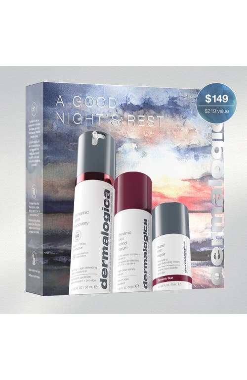 Dermalogica ® A Good Night's Rest Set $166 Value In Transparent