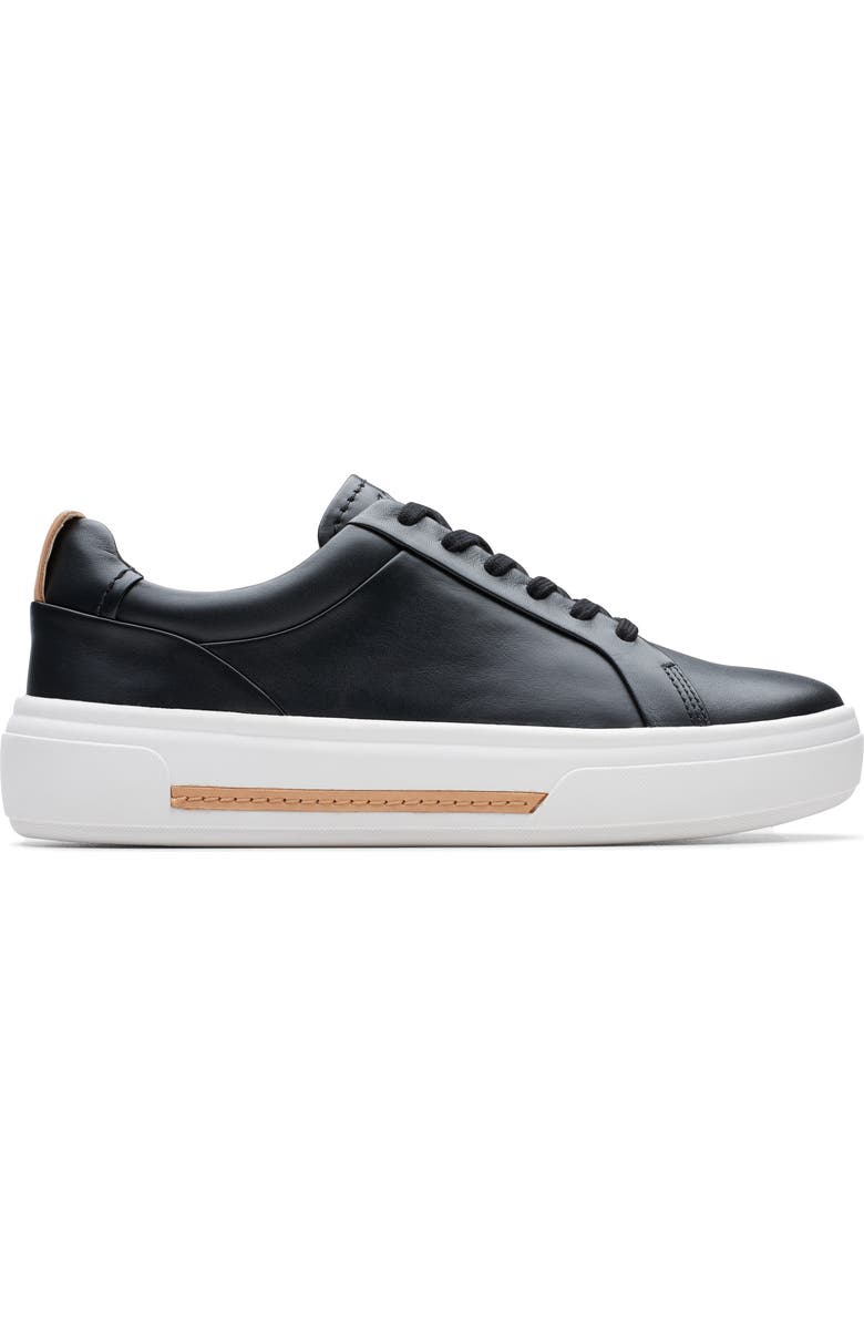 Clarks<sup>®</sup> Hollyhock Walk Sneaker, Alternate, color, Black Leather